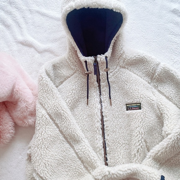 L.L.Bean womens Mountain Pile Fleece coat - Picture 15 of 16